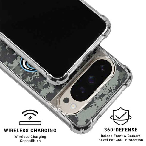 NHL Utah Mammoth DigiCamo Google Pixel 9 Pro XL Clear Case